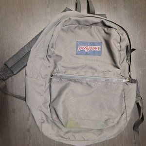 Grey jansport backpack